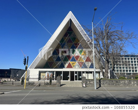 Christchurch Transitional (Cardboard) Cathedral in New Zealand Christchurch Transitional (Cardboard) Cathedral in New Zealand 108855320