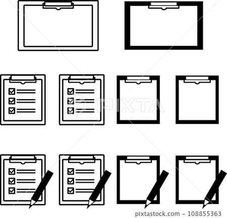 Checklist binder pencil set 108855363