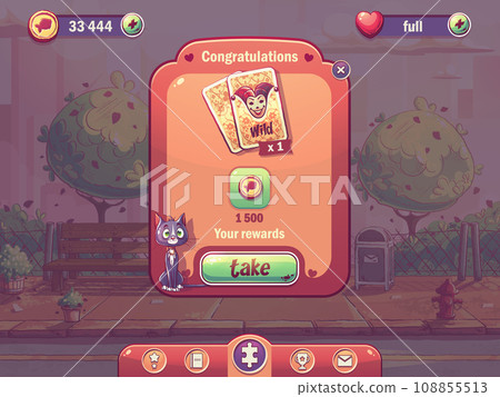 Solitaire travel - the congratulations window match 3 game Solitaire travel - the congratulations window match 3 game 108855513