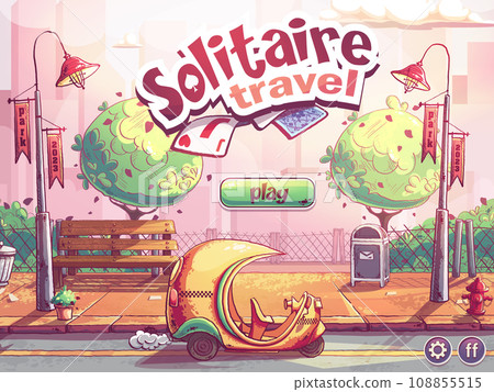 Solitaire travel - the start play window match 3 game 108855515