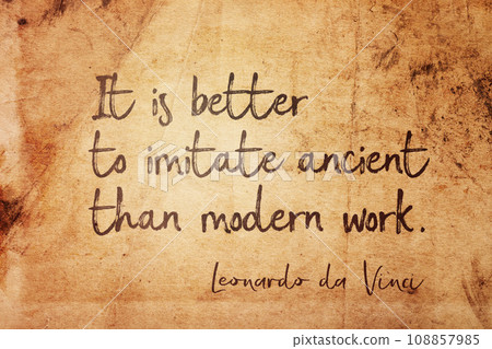 imitate ancient Leonardo 108857985
