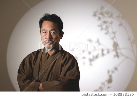 Kimono, Japanese clothes, middle-aged men Kimono, Japanese clothes, middle-aged men 108858150