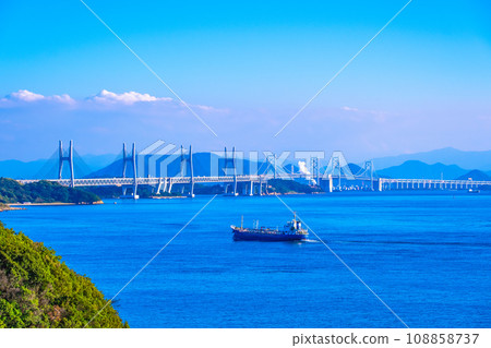 瀨戶大橋和瀨戶內海 瀨戶大橋和瀨戶內海 108858737