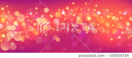 Red background with glitter stars. Bright purple fantasy sky. Space with bokeh. Fairy iridescent gradient backdrop. Vector Red background with glitter stars. Bright purple fantasy sky. Space with bokeh. Fairy iridescent gradient backdrop. Vector 108858784