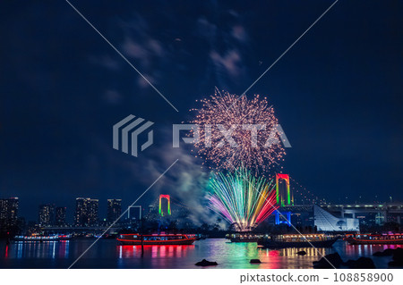 台場彩虹煙火東京夜景 108858900