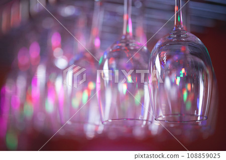 Glowing colorful lights in darkness Glowing colorful lights in darkness 108859025