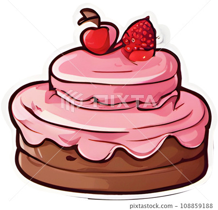 cupcake with cherry 108859188