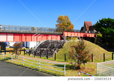 [佐賀縣] 晴天時的 De Reike 堤防的實際模型（築後川吊橋） 108859314