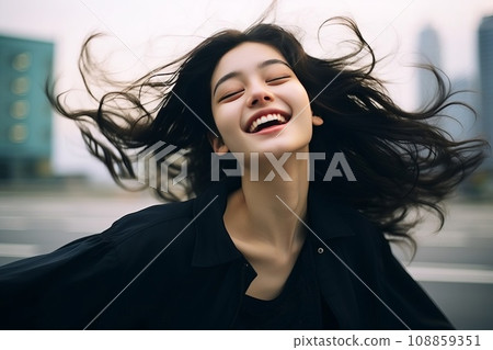 黑髮女子AI生成影像 AI影像 黑髮女子AI生成影像 AI影像 108859351