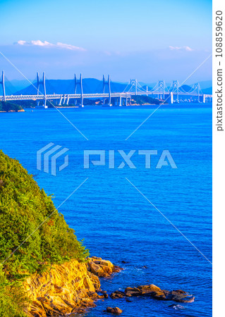 Seto Ohashi Bridge and Seto Inland Sea Seto Ohashi Bridge and Seto Inland Sea 108859620
