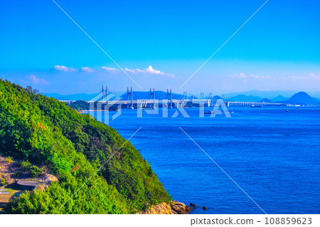 Seto Ohashi Bridge and Seto Inland Sea Seto Ohashi Bridge and Seto Inland Sea 108859623