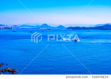 瀨戶大橋和瀨戶內海 瀨戶大橋和瀨戶內海 108859634