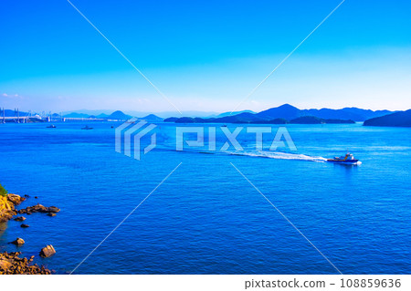 瀨戶大橋和瀨戶內海 瀨戶大橋和瀨戶內海 108859636
