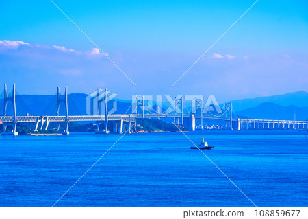 瀨戶大橋和瀨戶內海 瀨戶大橋和瀨戶內海 108859677
