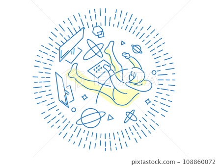 Illustration material: Home girl 108860072