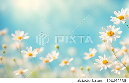 Spring flowers create a smooth background 108860286