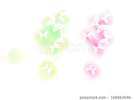 蝴蝶剪影水彩摘要,一點 蝴蝶剪影水彩摘要,一點 108862646