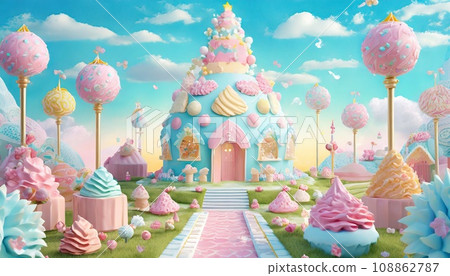 柔和色彩的糖果之地 柔和色彩的糖果之地 108862787