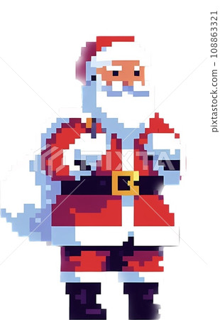 聖誕老人像素藝術 108863321