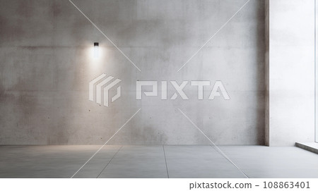 Empty Gray Concrete Wall Mockup Empty Gray Concrete Wall Mockup 108863401