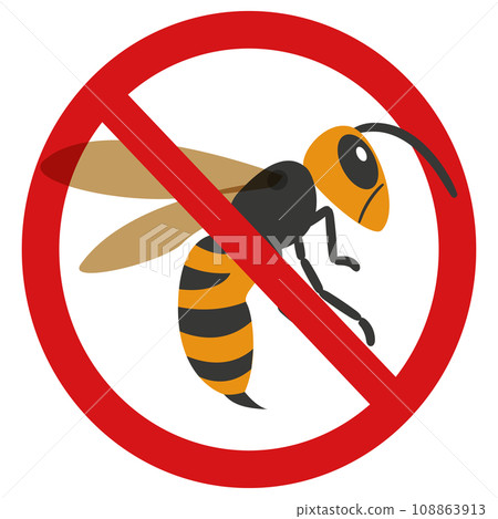 禁止蜜蜂標誌 108863913