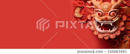 Traditional Chinese new year gold dragon isolated on white Traditional Chinese new year gold dragon isolated on white 108863981