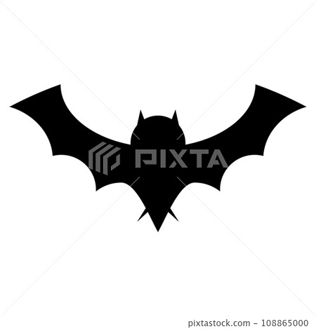 Bat silhouette icon. vector. Bat silhouette icon. vector. 108865000