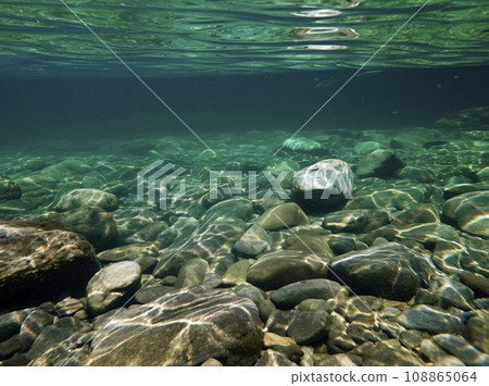 clear river water surface 108865064