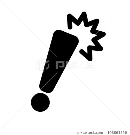 突出顯示流行反應圖示。驚喜或警告。向量。 108865236