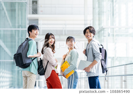 Campus college student Campus college student 108865490