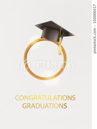 2024 Graduate college, high school or - Stock Illustration