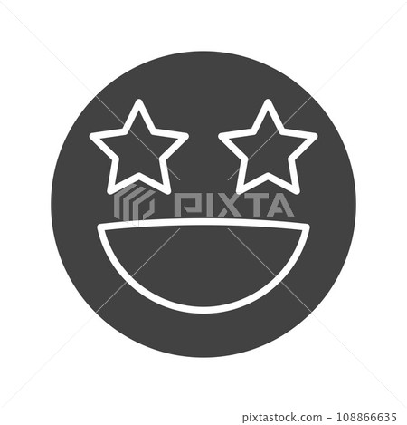 Star-Struck icon vector image. Star-Struck icon vector image. 108866635