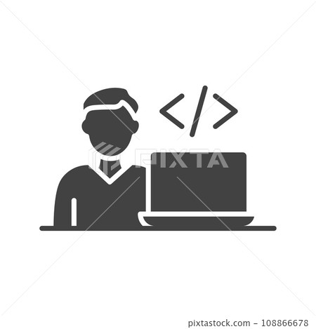 Software Developer icon vector image. Software Developer icon vector image. 108866678