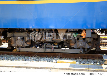 Maya 34 type passenger car trolley (JR Kyushu) Maya 34 type passenger car trolley (JR Kyushu) 108867473