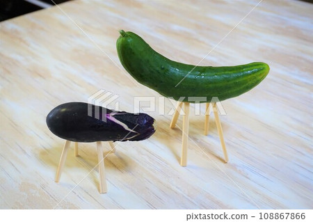 Spirit horse, spirit cow, cow horse, Obon, Spirit shelf, Bon shelf, Buddhist altar Spirit horse, spirit cow, cow horse, Obon, Spirit shelf, Bon shelf, Buddhist altar 108867866