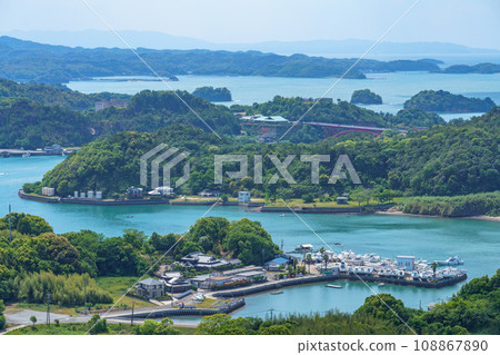 從展望台看到的天草五橋 九州熊本觀光旅遊網 108867890