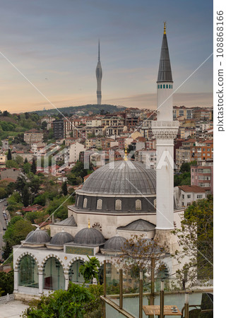Haci Mehmet Ali Ozturk Mosque, Kuzguncuk neighbourhood, Uskudar district, in the Asian side of Istanbul, Turkey 108868166