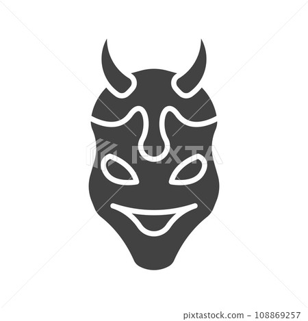 Oni icon vector image. 108869257