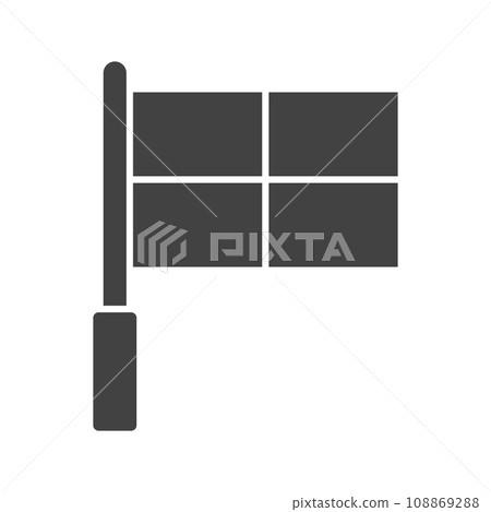 Offside Flag icon vector image. Offside Flag icon vector image. 108869288