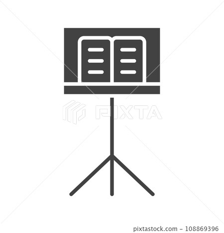 Music Stand icon vector image. Music Stand icon vector image. 108869396