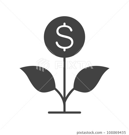 Money Growth icon vector image. Money Growth icon vector image. 108869435
