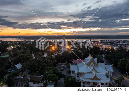 Phra That Phanom, a respectful of Nakhon Phanom People to Gold pagoda, settle in the center of the temple. Phra That Phanom, a respectful of Nakhon Phanom People to Gold pagoda, settle in the center of the temple. 108869944