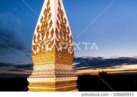 Phra That Phanom, a respectful of Nakhon Phanom People to Gold pagoda, settle in the center of the temple. Phra That Phanom, a respectful of Nakhon Phanom People to Gold pagoda, settle in the center of the temple. 108869955
