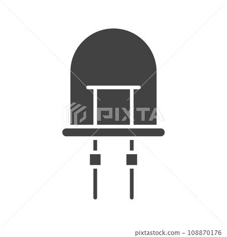 Light Emitting Diode icon vector image. Light Emitting Diode icon vector image. 108870176