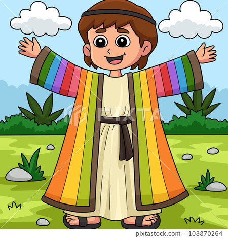 Christian Joseph Colored Cartoon Illustration Christian Joseph Colored Cartoon Illustration 108870264