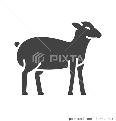 Lamb icon vector image. 108870293