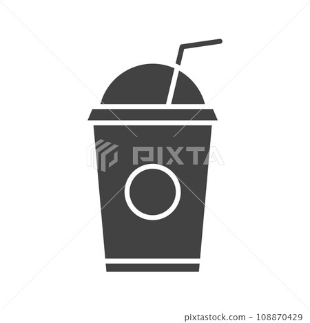 Juice cup icon vector image. Juice cup icon vector image. 108870429