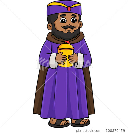 Wise King Holding Frankincense Cartoon Clipart Wise King Holding Frankincense Cartoon Clipart 108870459