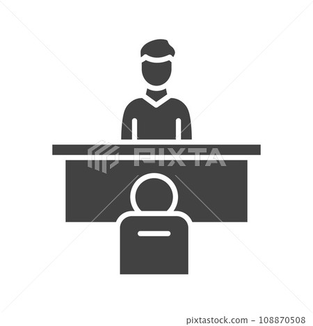 Interview icon vector image. 108870508