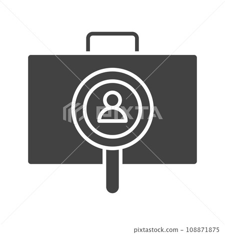 Employees Search icon vector image. Employees Search icon vector image. 108871875